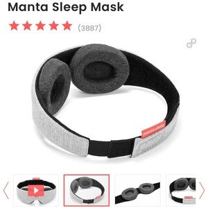 Adjustable Manta Sleep Mask - NEW never used - Blackout Cushion Cupped Eye Mask